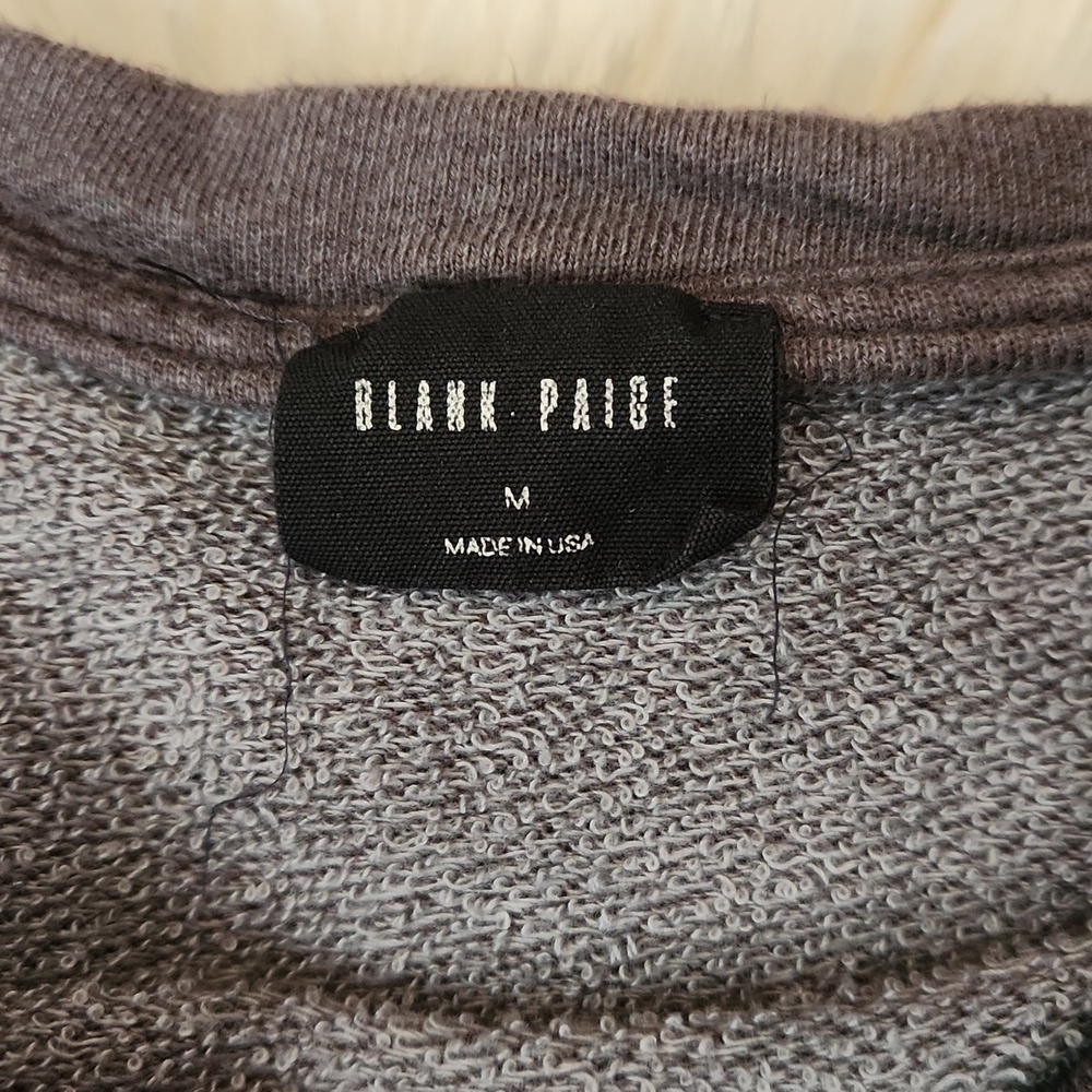 Blank Paige Cropped Graphic Boatneck Sweatshirt - Picture 3 of 4